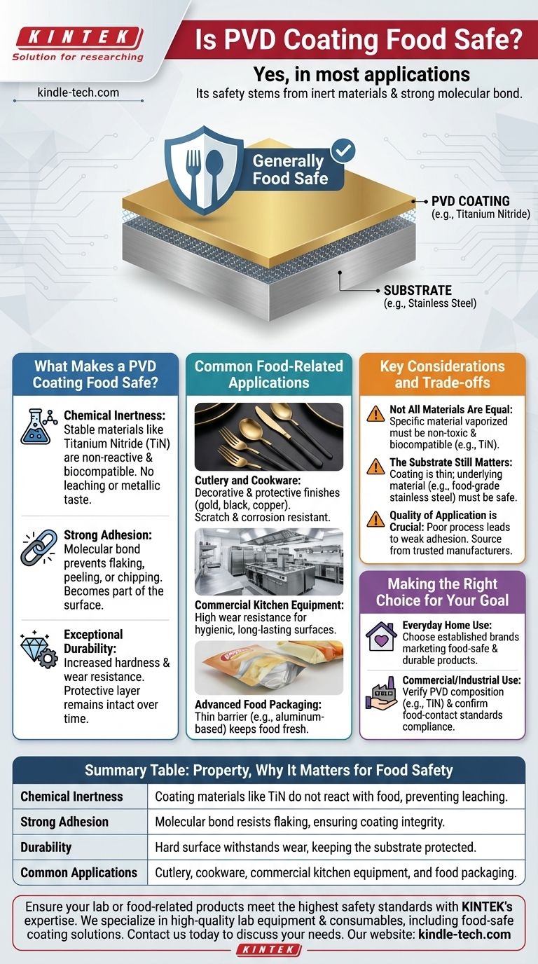 PVD涂层食品安全吗？探索用于食品接触的耐用、无毒解决方案 图解指南