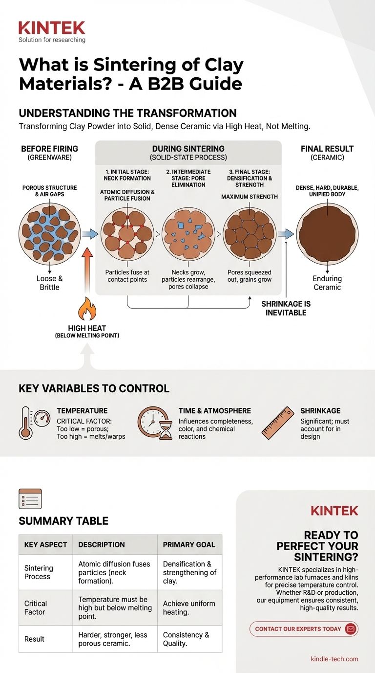Was ist das Sintern von Tonmaterialien? Die Wissenschaft, Ton in dauerhafte Keramik zu verwandeln Visuelle Anleitung