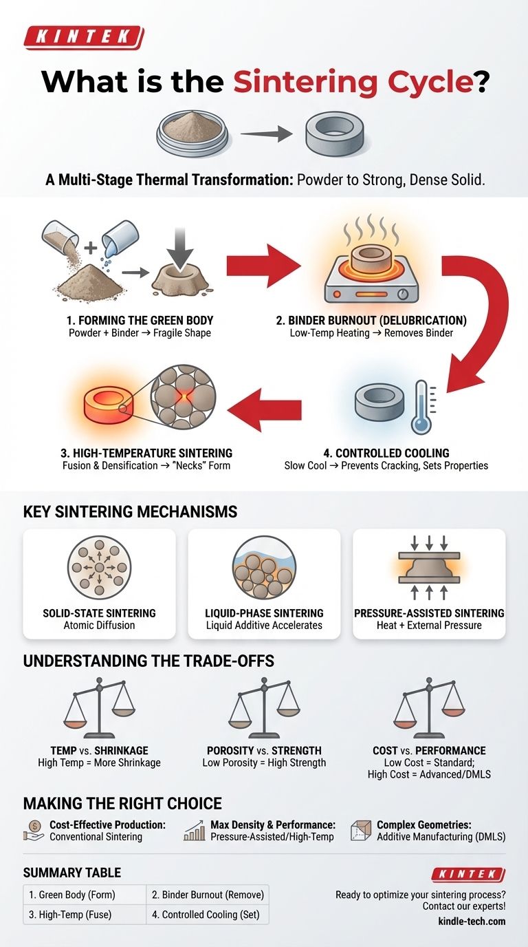焼結サイクルとは？粉末を緻密で丈夫な部品に変えるためのガイド ビジュアルガイド