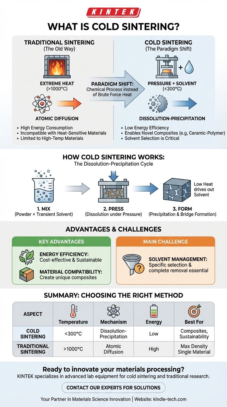 콜드 소결이란 무엇인가요? 새로운 복합재료를 위한 저에너지 경로 시각적 가이드