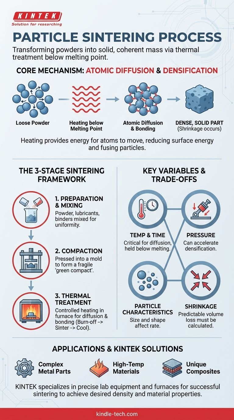 Qual é o processo de sinterização de partículas? Um guia passo a passo para a metalurgia do pó Guia Visual