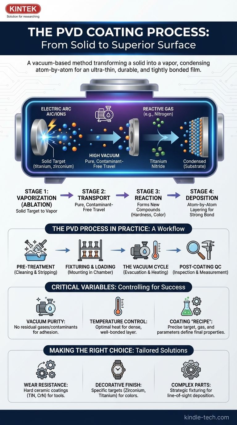 What is the PVD coating process? A Guide to Durable, Atom-Level Surface Engineering Visual Guide