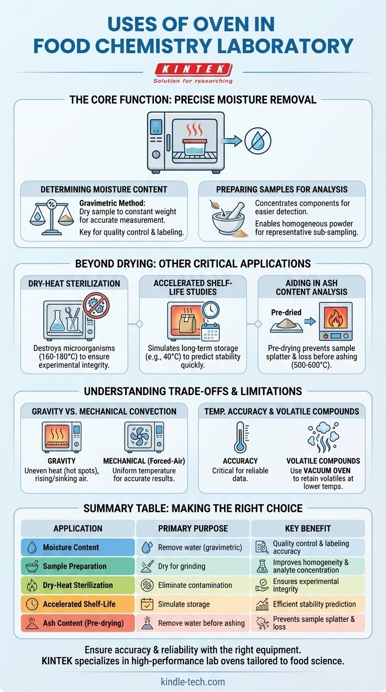 Quelles sont les utilisations du four dans un laboratoire de chimie alimentaire ? Réaliser une préparation et une analyse précises des échantillons Guide Visuel