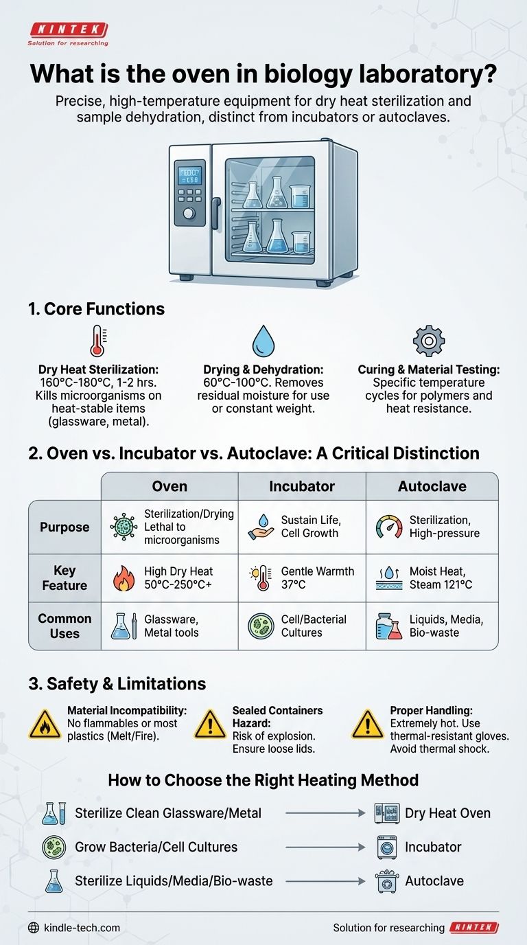 Cos'è il forno in un laboratorio di biologia? Essenziale per la sterilizzazione e l'essiccazione dei campioni Guida Visiva