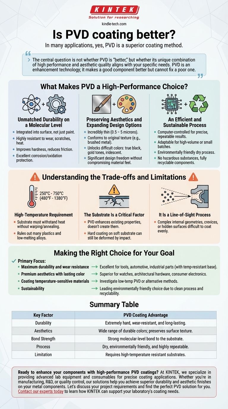 ¿El recubrimiento PVD es mejor? Logre una durabilidad y estética superiores para sus componentes Guía Visual