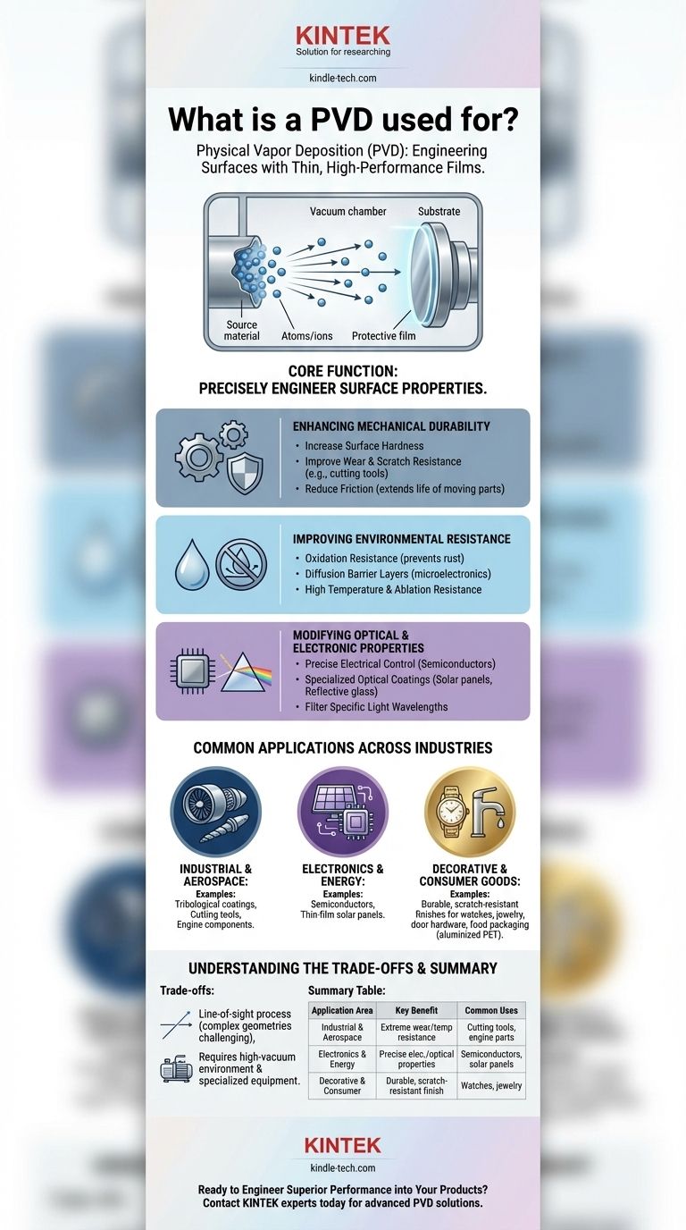 À quoi sert le PVD ? Transformer les matériaux avec des revêtements haute performance Guide Visuel