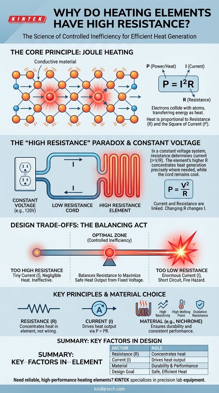 لماذا تمتلك عناصر التسخين مقاومة عالية؟ لتحويل الكهرباء بكفاءة إلى حرارة دليل مرئي