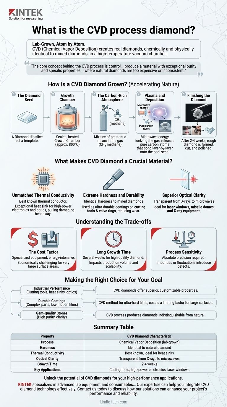ما هو ماس CVD؟ دليل للماس المصنّع في المختبر للاستخدام الصناعي دليل مرئي