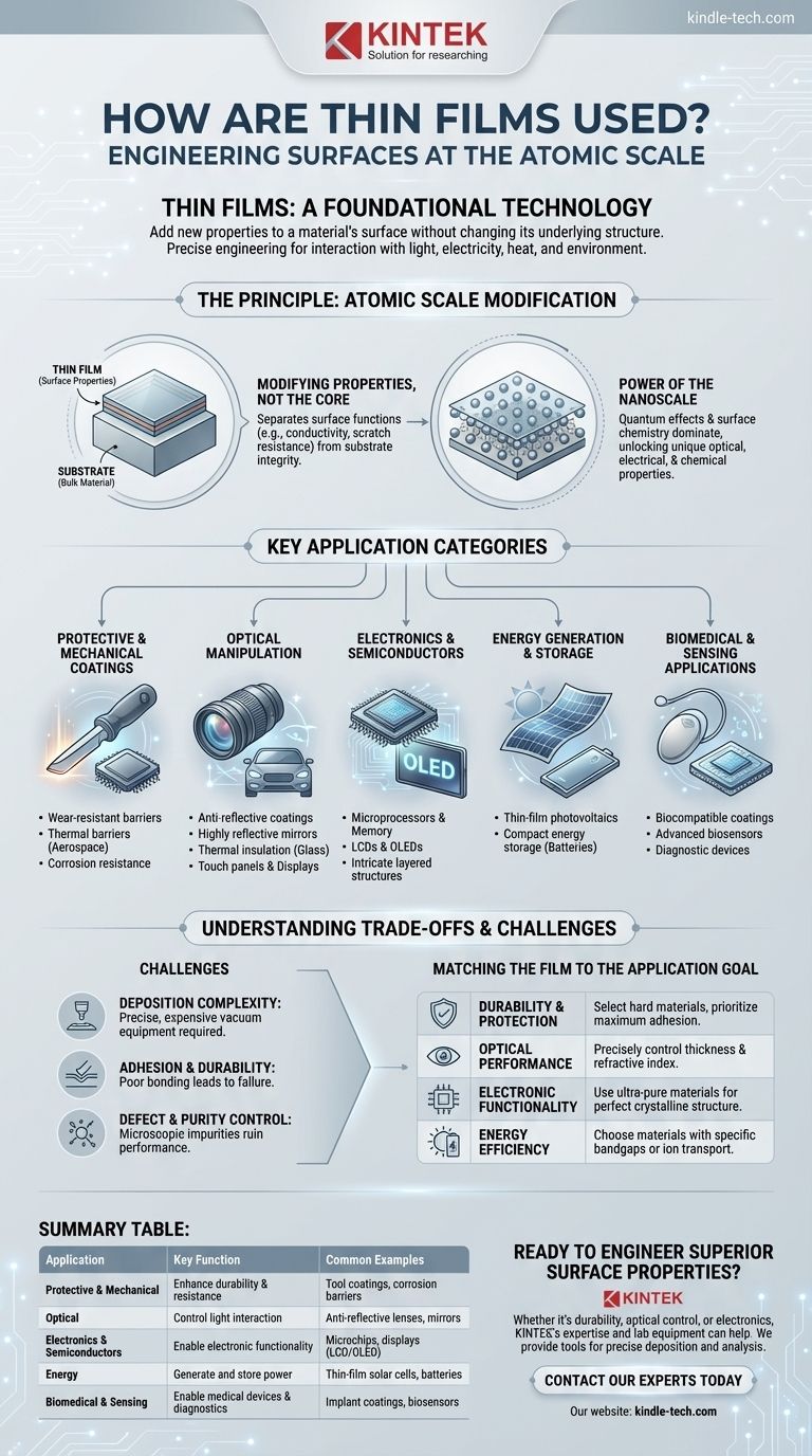 박막은 어떻게 사용되나요? 재료에 대한 고급 표면 특성 잠금 해제 시각적 가이드