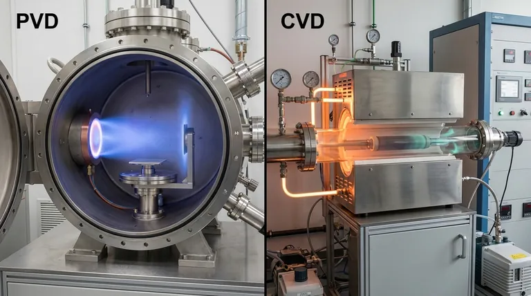 Cos'è il processo di rivestimento CVD PVD? Le differenze chiave tra deposizione fisica e chimica