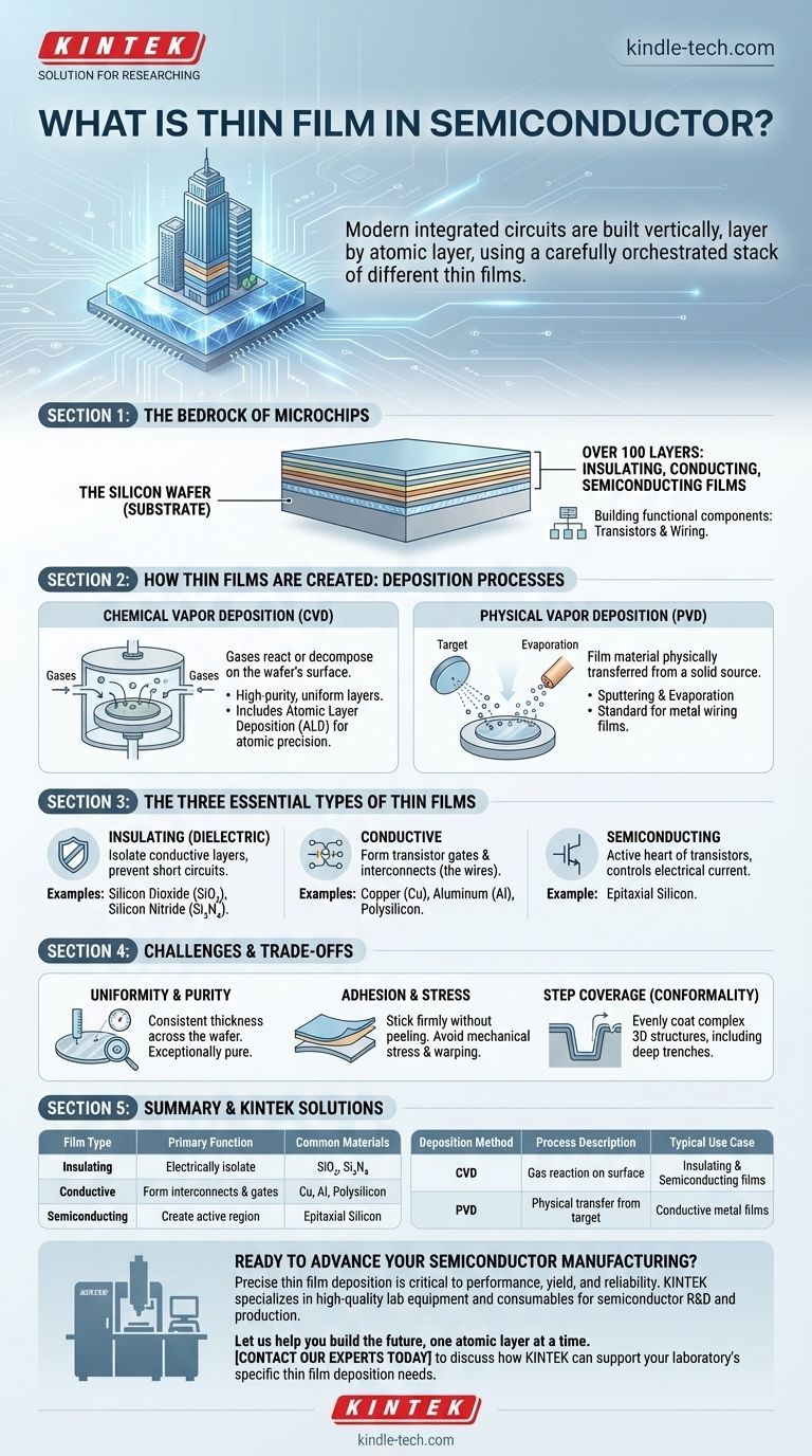 半導体における薄膜とは？現代のマイクロチップの積層基盤 ビジュアルガイド