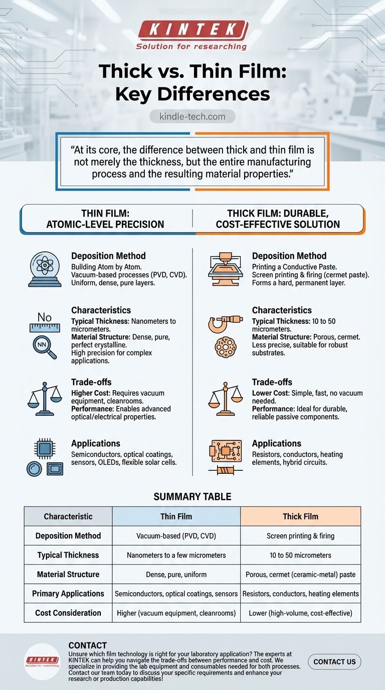 ما هو الفرق بين الفيلم السميك والفيلم الرقيق؟ دليل للتصنيع والأداء دليل مرئي