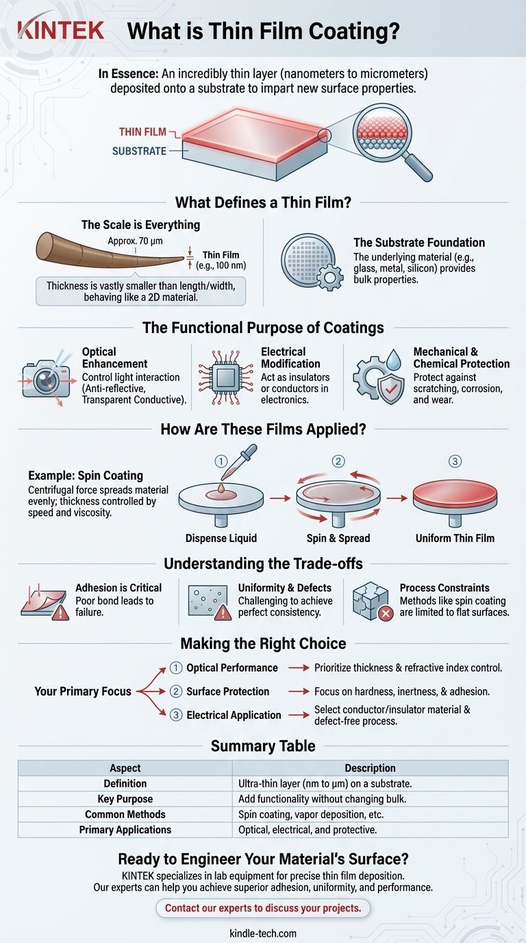 ما هو الطلاء الرقيق؟ دليل لهندسة الأسطح لأداء فائق للمواد دليل مرئي