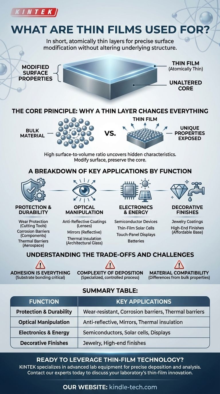 박막은 무엇에 사용되나요? 내구성, 광학 및 전자 장치 향상 시각적 가이드