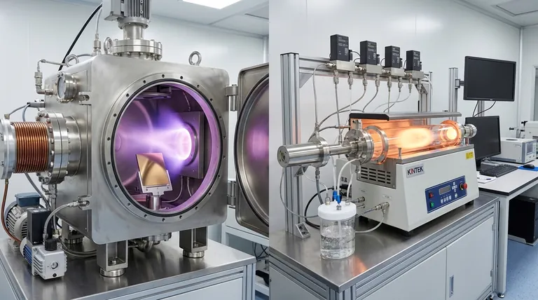 화학 기상 증착(CVD)과 PVD의 차이점은 무엇인가요? 올바른 박막 코팅 방법 선택하기