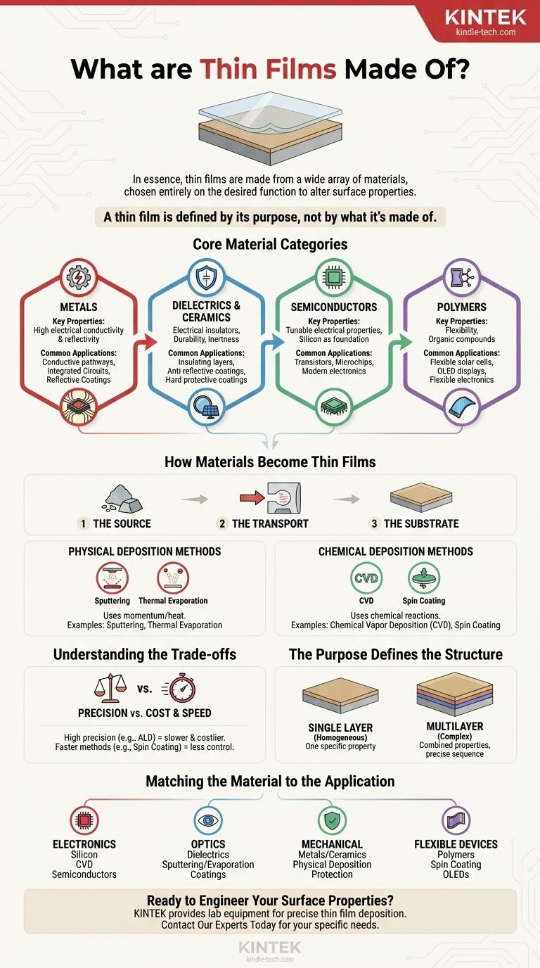 薄膜は何でできていますか？金属、セラミックス、半導体、ポリマー ビジュアルガイド
