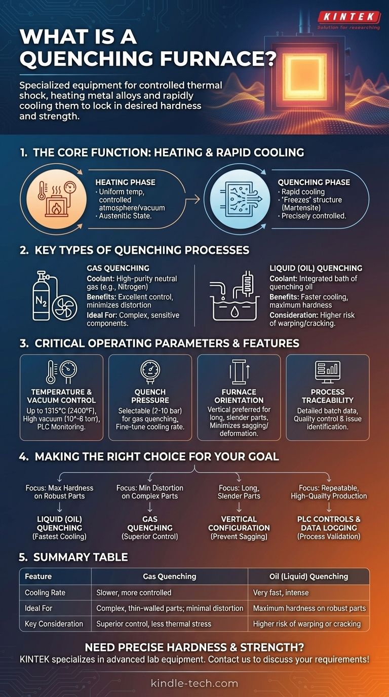 Cos'è un forno di tempra? Ottieni durezza e resistenza precise nei componenti metallici Guida Visiva