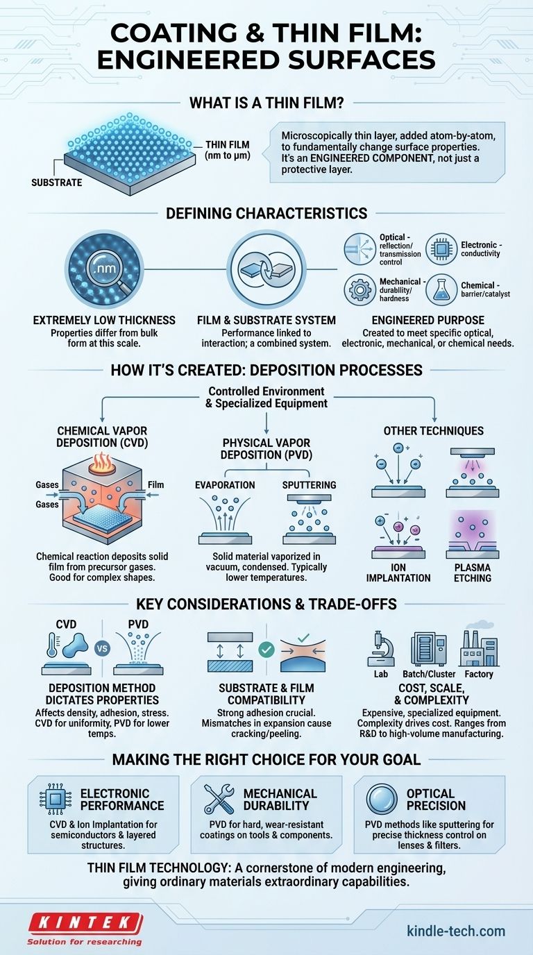 ¿Qué son los recubrimientos de capa delgada? Desbloquee una funcionalidad de superficie avanzada para sus materiales Guía Visual