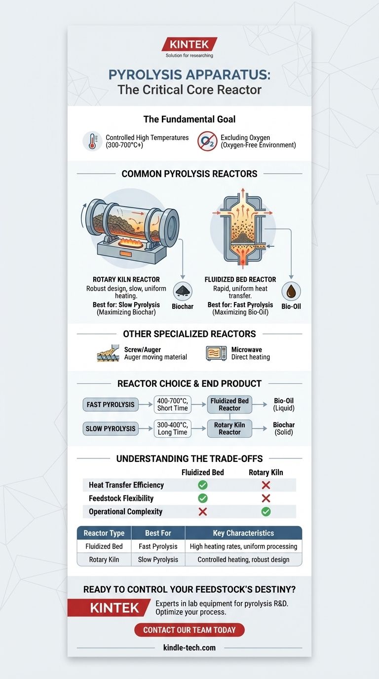 What apparatus is used in pyrolysis? Select the Right Reactor for Your Bio-Oil or Biochar Production Visual Guide