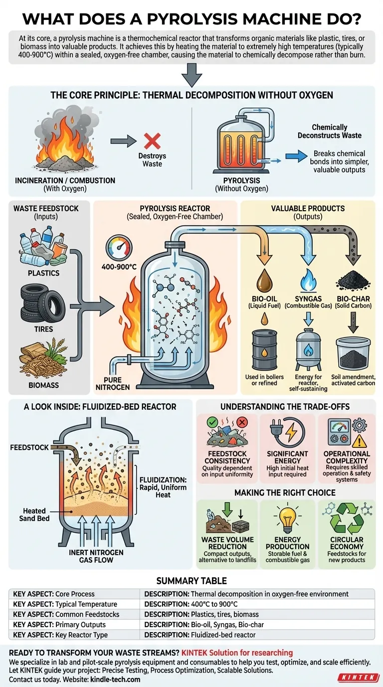 What does a pyrolysis machine do? Convert Waste into Valuable Fuel and Chemicals Visual Guide
