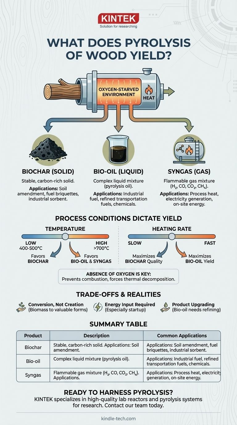 목재 열분해의 산물은 무엇인가요? 바이오 숯, 바이오 오일 및 합성 가스 생산 가이드 시각적 가이드