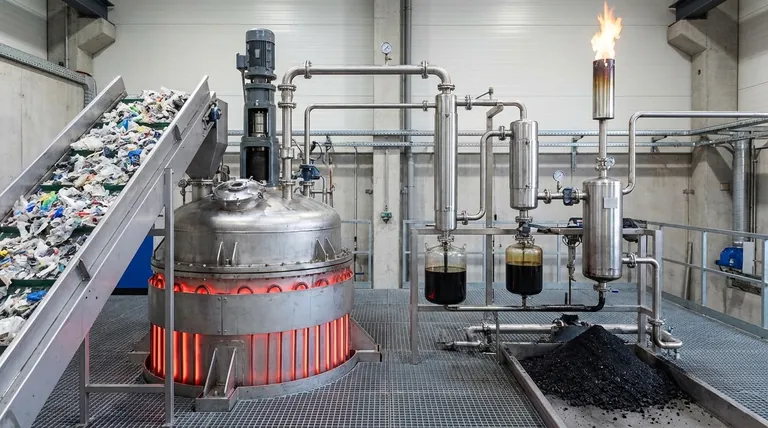كيف يعمل نظام الانحلال الحراري؟ تحويل النفايات إلى وقود ومواد كيميائية