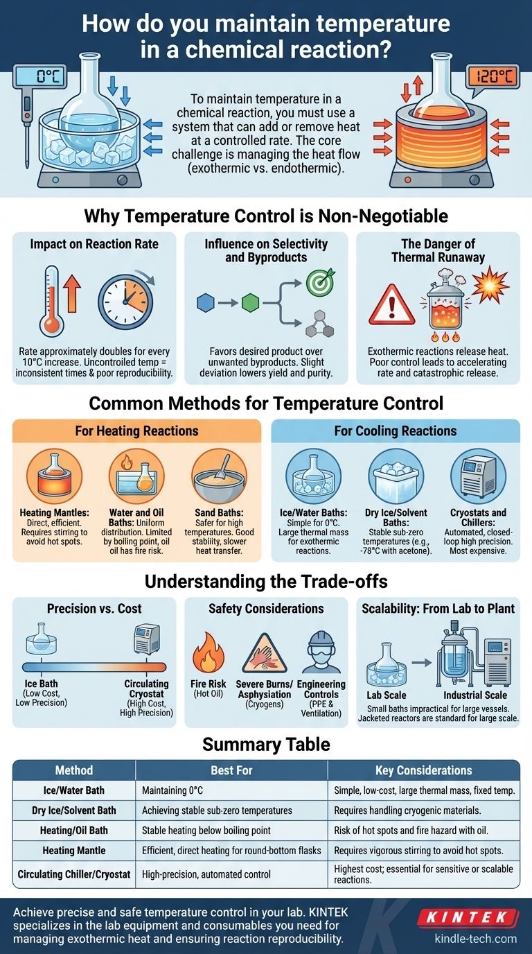 Comment maintenir la température dans une réaction chimique ? Maîtrise essentielle pour la sécurité et le rendement Guide Visuel