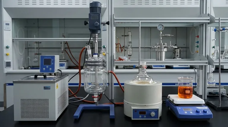 O que é usado para o aquecimento de soluções em reações químicas? Escolha o Método Certo para Controle Preciso