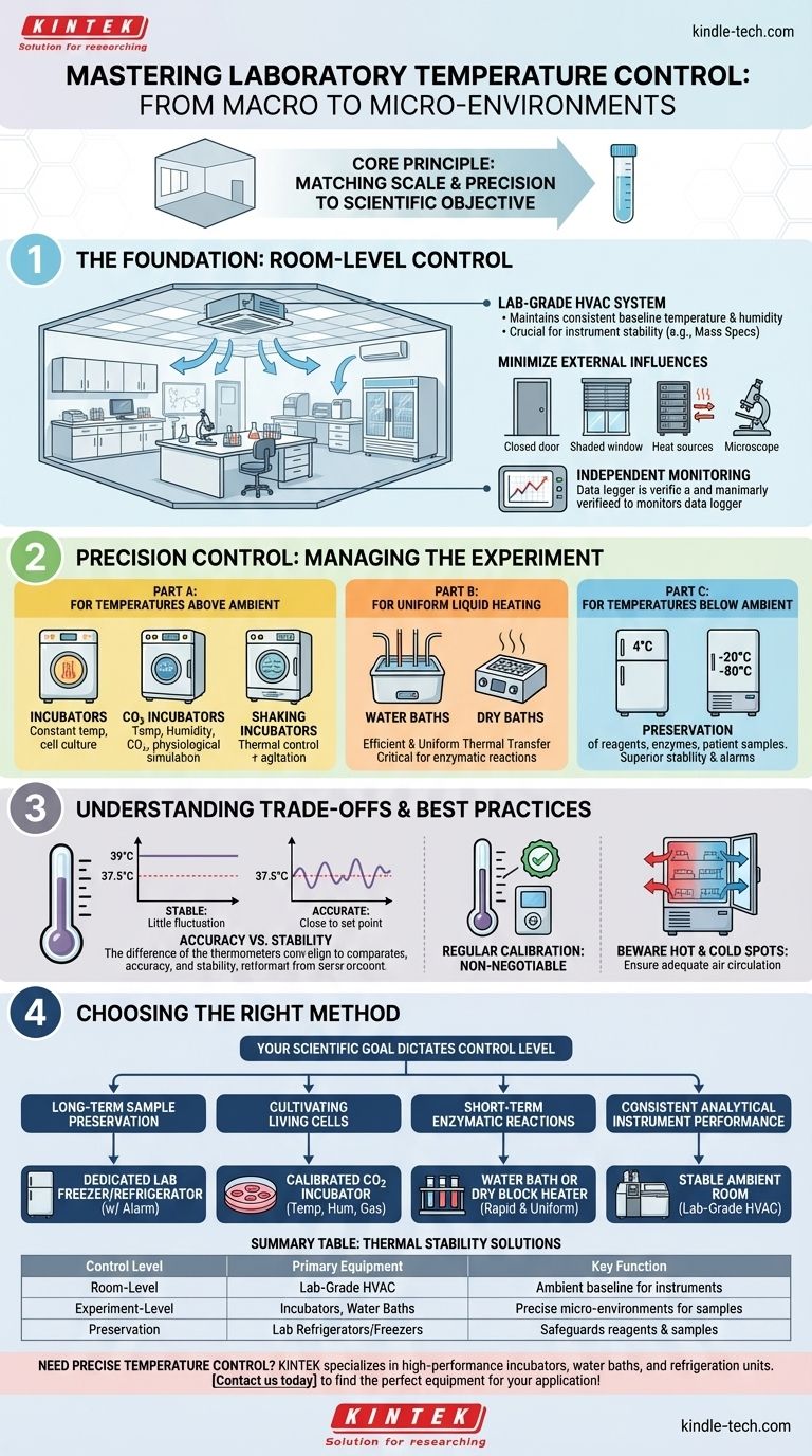 Wie hält man die Temperatur in einem Labor konstant? Meistern Sie präzise thermische Kontrolle für zuverlässige Ergebnisse Visuelle Anleitung