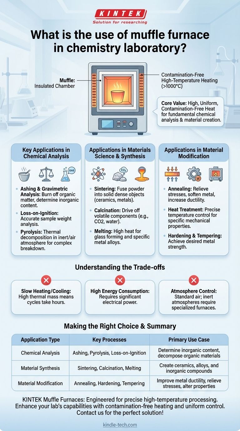 화학 실험실에서 머플로의 용도는 무엇입니까? 정밀한 고온 재료 처리 달성 시각적 가이드