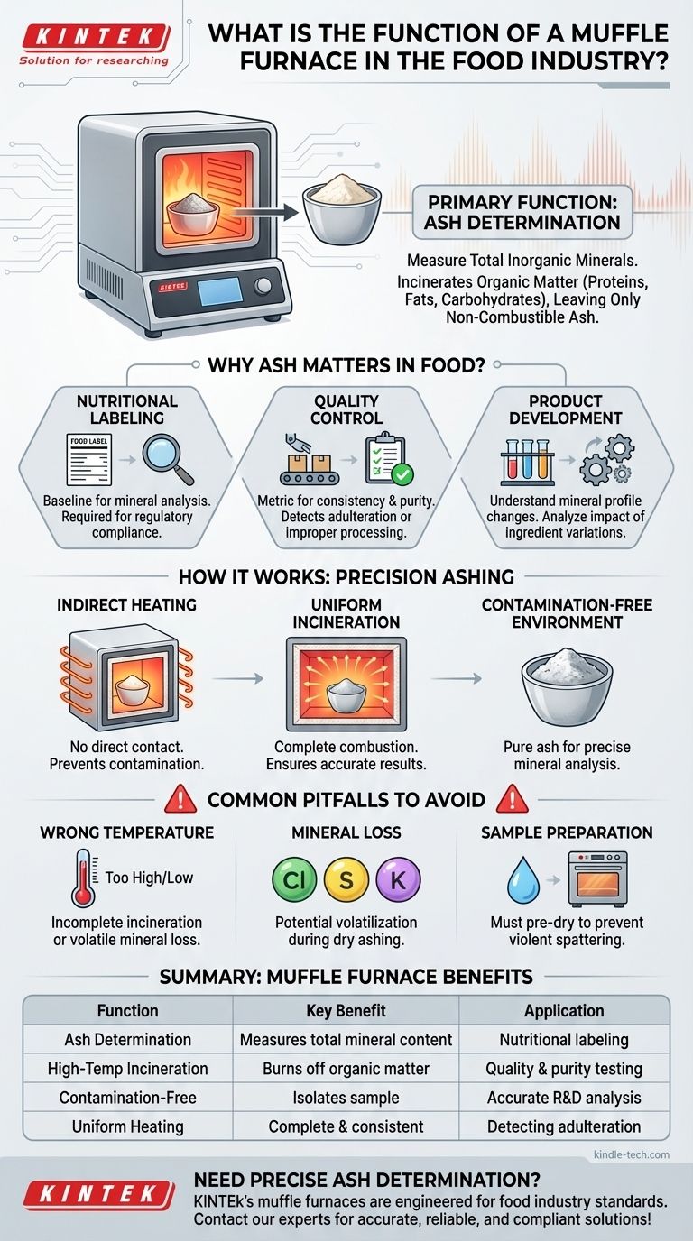 식품 산업에서 머플로의 기능은 무엇입니까? 품질 관리를 위한 정확한 회분 측정을 보장합니다. 시각적 가이드