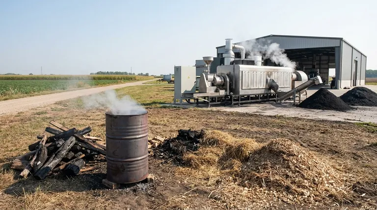 바이오차를 만드는 데 어떤 장비가 필요합니까? DIY 가마부터 산업용 반응기까지