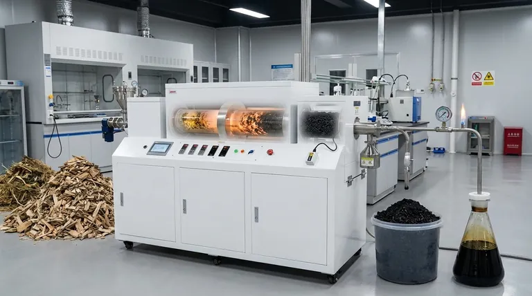 生物质热解的步骤是什么?将废弃物转化为生物炭、生物油和生物气