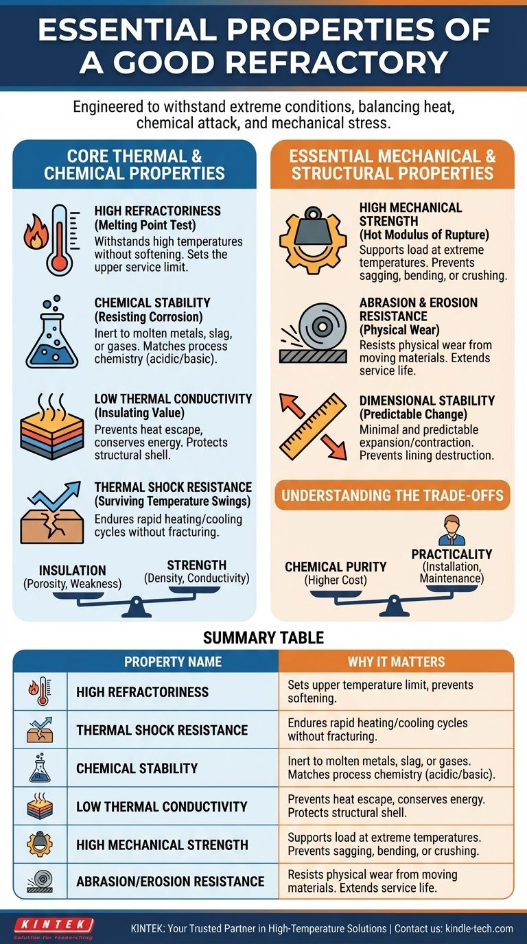 Quali proprietà essenziali sono richieste in un buon refrattario? Ottenere prestazioni ed efficienza ottimali Guida Visiva