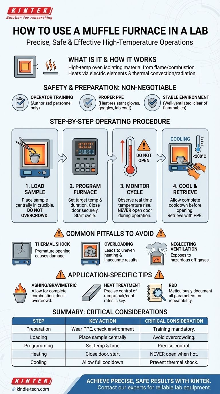 How do you use a muffle furnace in a lab? A Step-by-Step Guide to Safe & Precise Operation Visual Guide