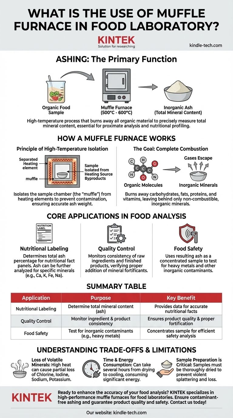 食品実験室におけるマッフル炉の使用目的は？正確な栄養分析と品質管理に不可欠 ビジュアルガイド