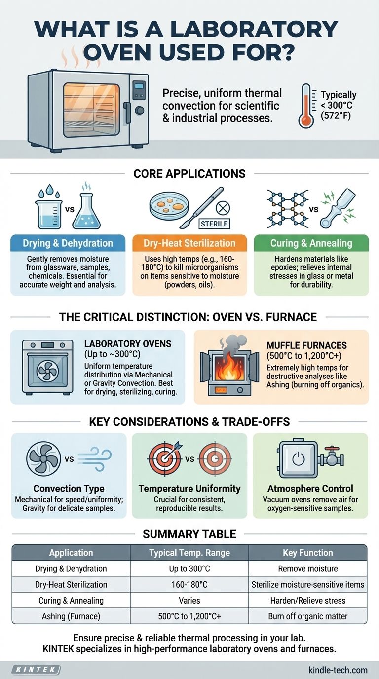 研究室でオーブンは何に使われますか？乾燥、滅菌、硬化のための必須の熱処理 ビジュアルガイド