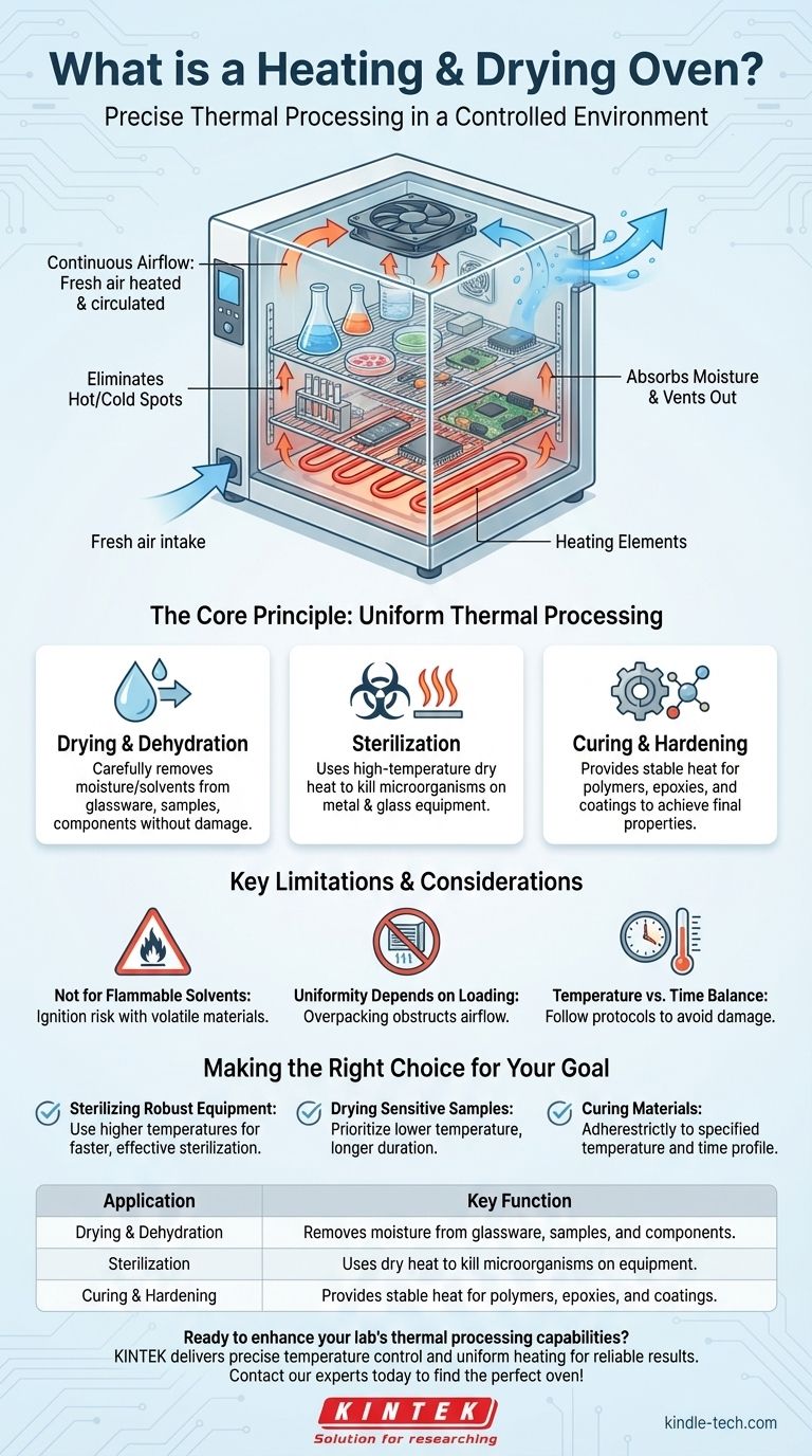 Cos'è un forno di riscaldamento e asciugatura? Lavorazione termica di precisione per il tuo laboratorio Guida Visiva