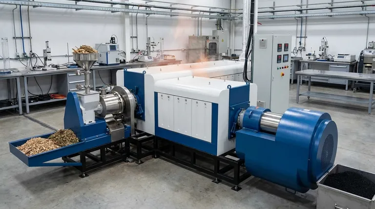 Come si produce il biochar dalla pirolisi? Trasforma la biomassa in prezioso carbone ricco di carbonio