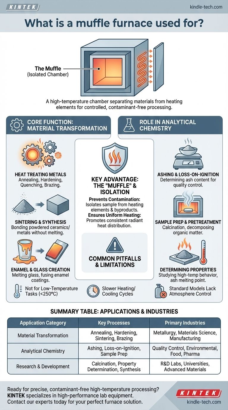 马弗炉的用途是什么？实现纯净的高温处理 图解指南