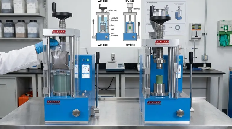 ウェットバッグ等方圧プレスとドライバッグ等方圧プレスの違いは何ですか?柔軟性 対 大量生産