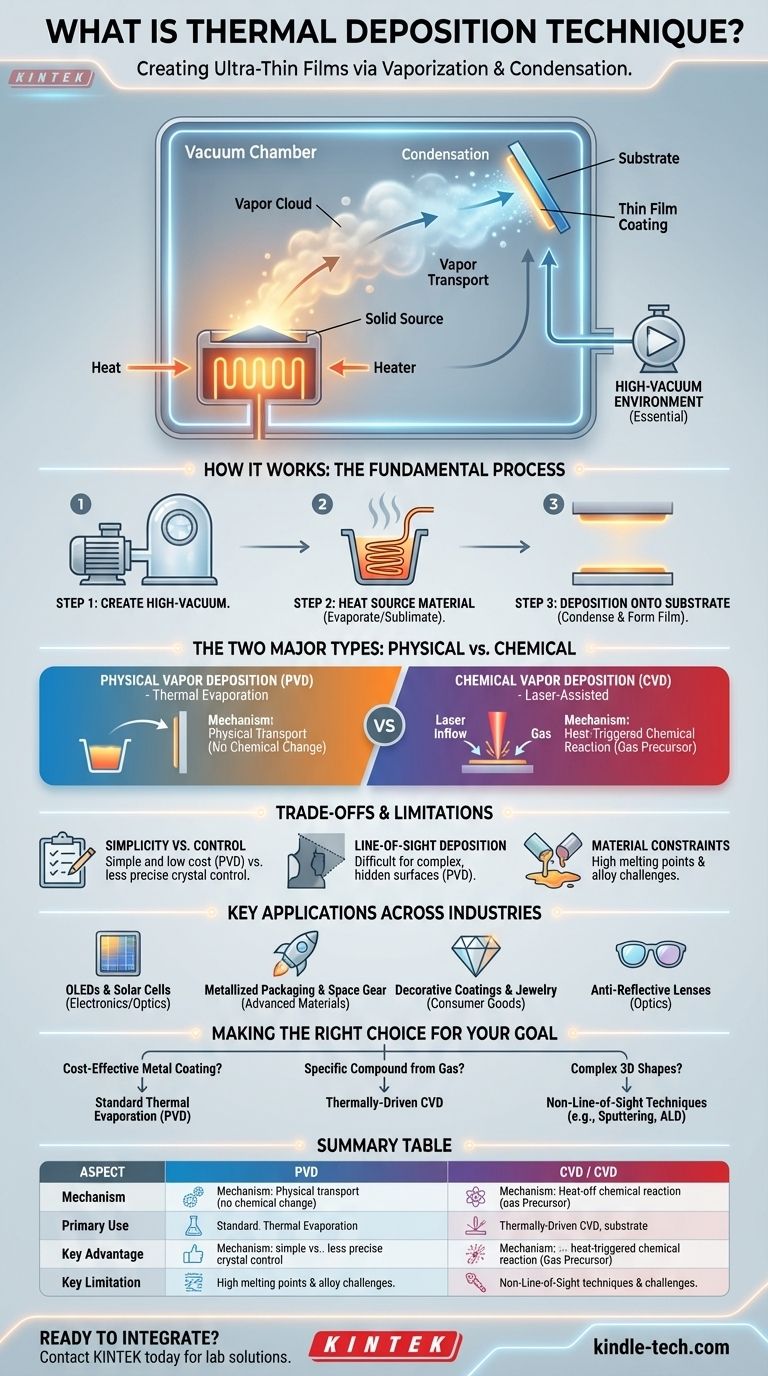 ¿Qué es la técnica de deposición térmica? Una guía para crear películas ultrafinas Guía Visual