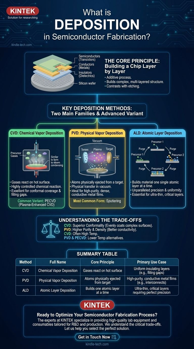 O que é deposição na fabricação de semicondutores? Construindo Chips Camada por Camada com CVD e PVD Guia Visual
