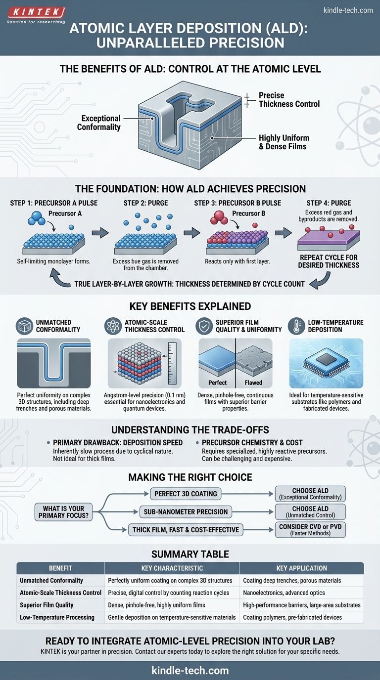 原子層堆積（ALD）の利点は何ですか？薄膜作成における比類なき精度を実現 ビジュアルガイド