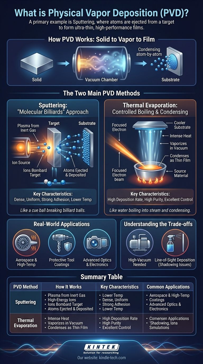 물리적 증착(PVD)의 예는 무엇입니까? 스퍼터링 및 열 증착 알아보기 시각적 가이드