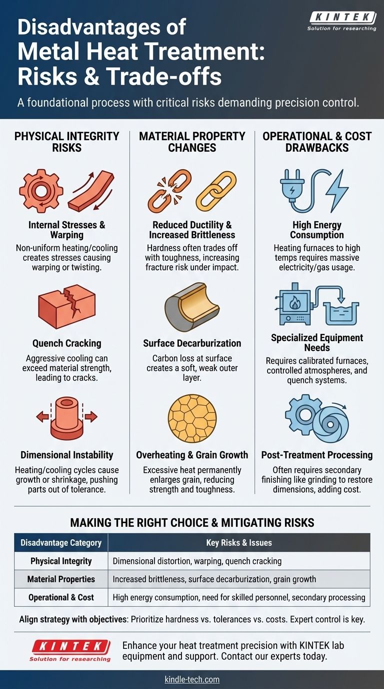 Каковы недостатки термической обработки металлов? Управление рисками деформации и хрупкости Визуальное руководство
