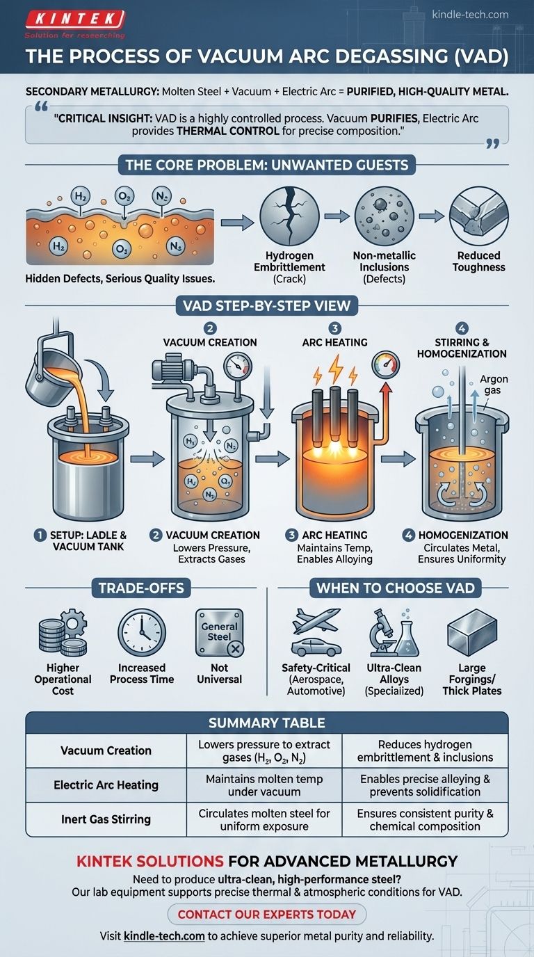 Quel est le processus de dégazage par arc sous vide ? Obtenir un acier ultra-propre et haute performance Guide Visuel