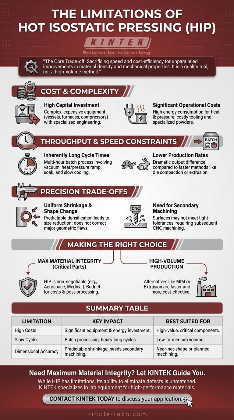 What are the limitations of hot isostatic pressing? Understanding the Trade-Offs in High-Performance Manufacturing Visual Guide