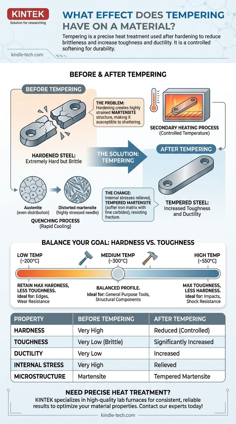 Quel effet le revenu a-t-il sur un matériau ? La clé pour équilibrer dureté et ténacité Guide Visuel