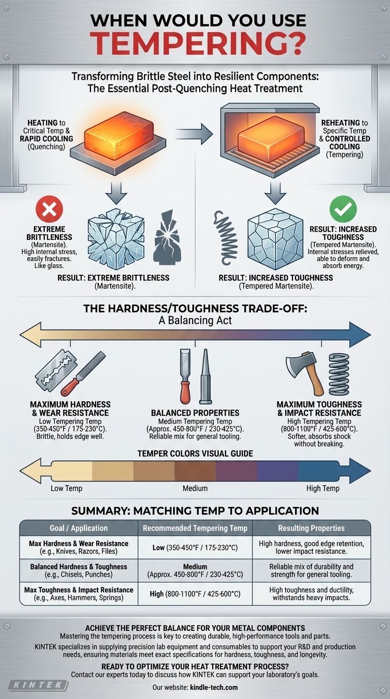 Когда следует проводить отпуск? Оптимизация твердости стали по сравнению с ударной вязкостью для вашего применения Визуальное руководство
